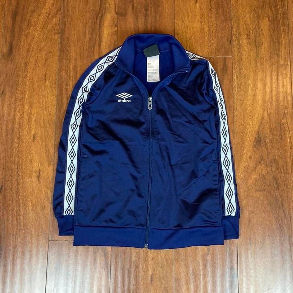 Kids Umbro Full-Zip Navy Track Jacket Size M 8/10